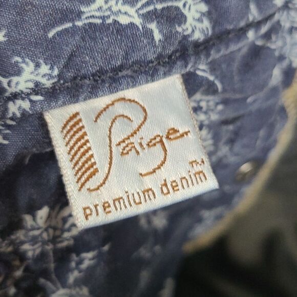 PAIGE Denim Skyline Skinny Jeans Dark Wash Ankle Peg Comfort Stretch XLA 27 - Picture 5 of 13